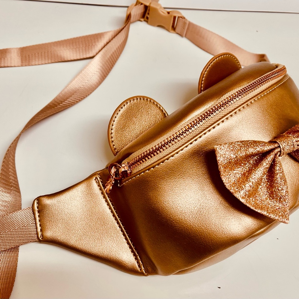 Disney Gold Backpack with Elegant Zipper Detail